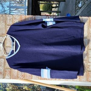 Navy Blue Fleece Pullover Shirt